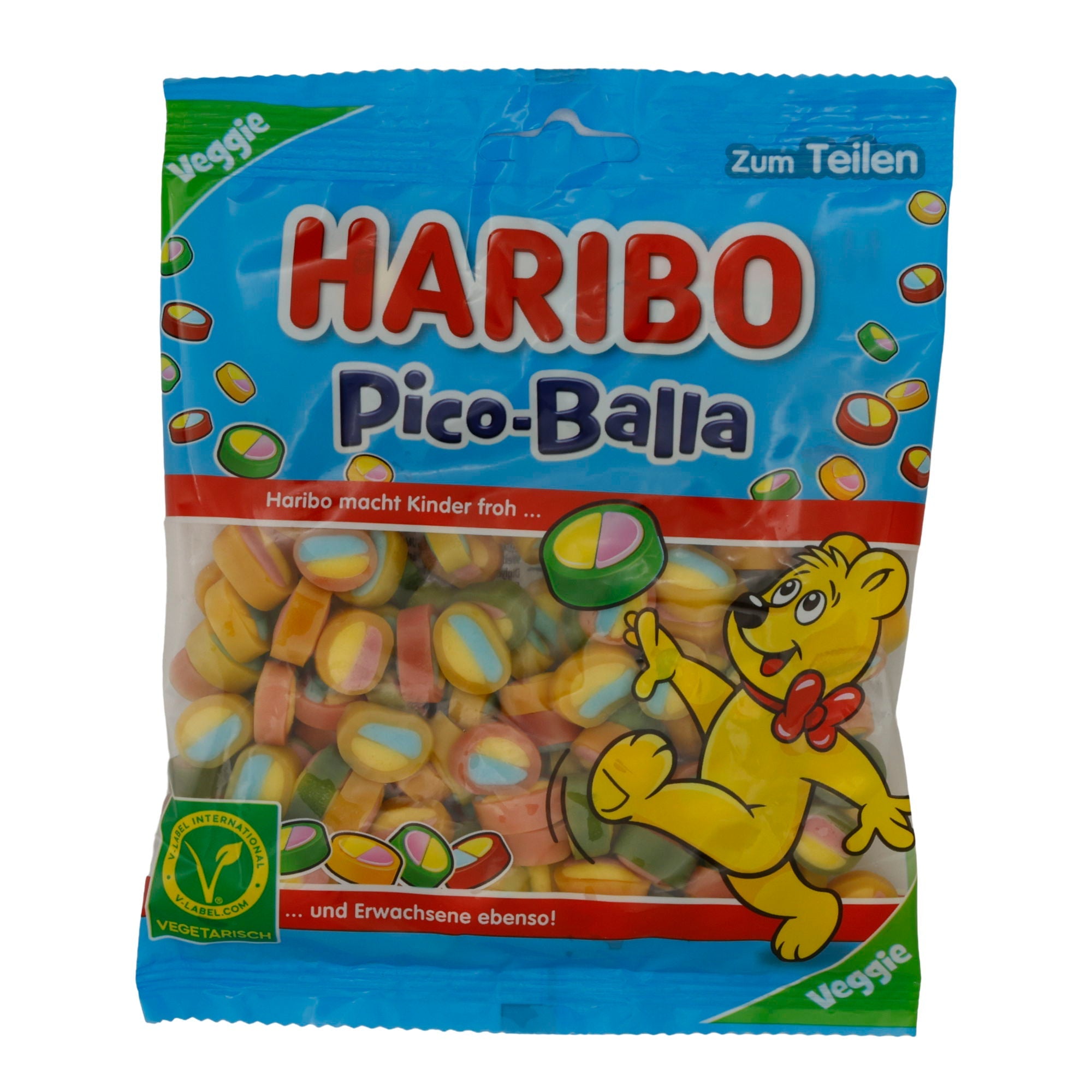 Pico-Balla HARIBO | Vegane Fruchtgummis | Mit Fruchtgeschmack | 160 g HARIBO